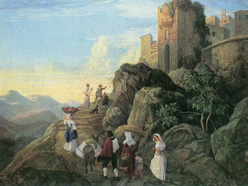 1803-Ludwig Richter - Civitella